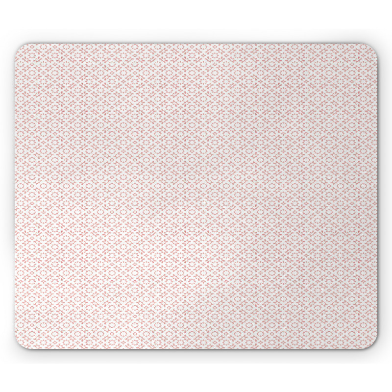 Repeating Geometric Floral Mouse Pad