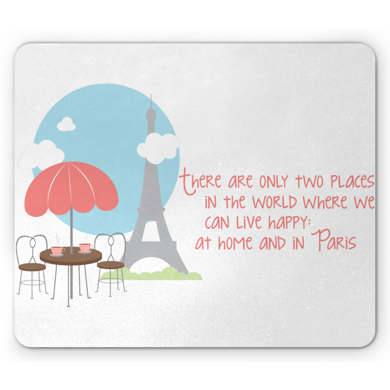 Scenery and Lettering Mouse Pad