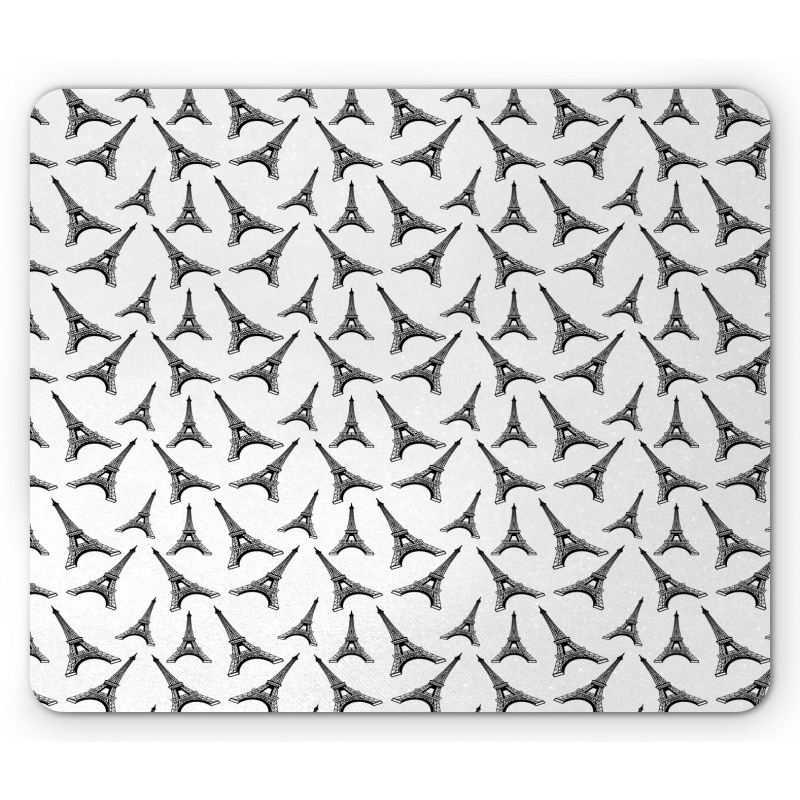 Monotone Style Towers Mouse Pad