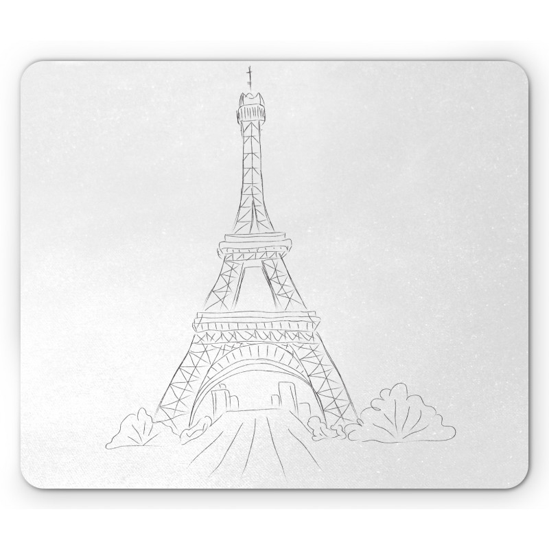 Pencil Drawn Monument Mouse Pad