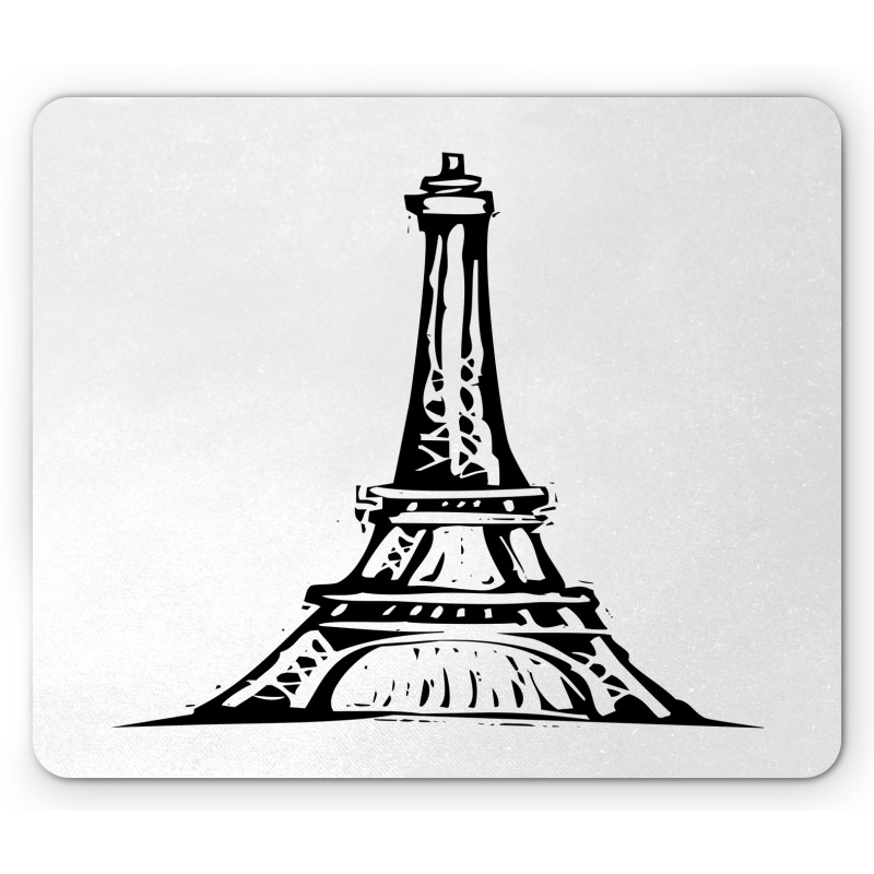 Monochrome Landmark Mouse Pad