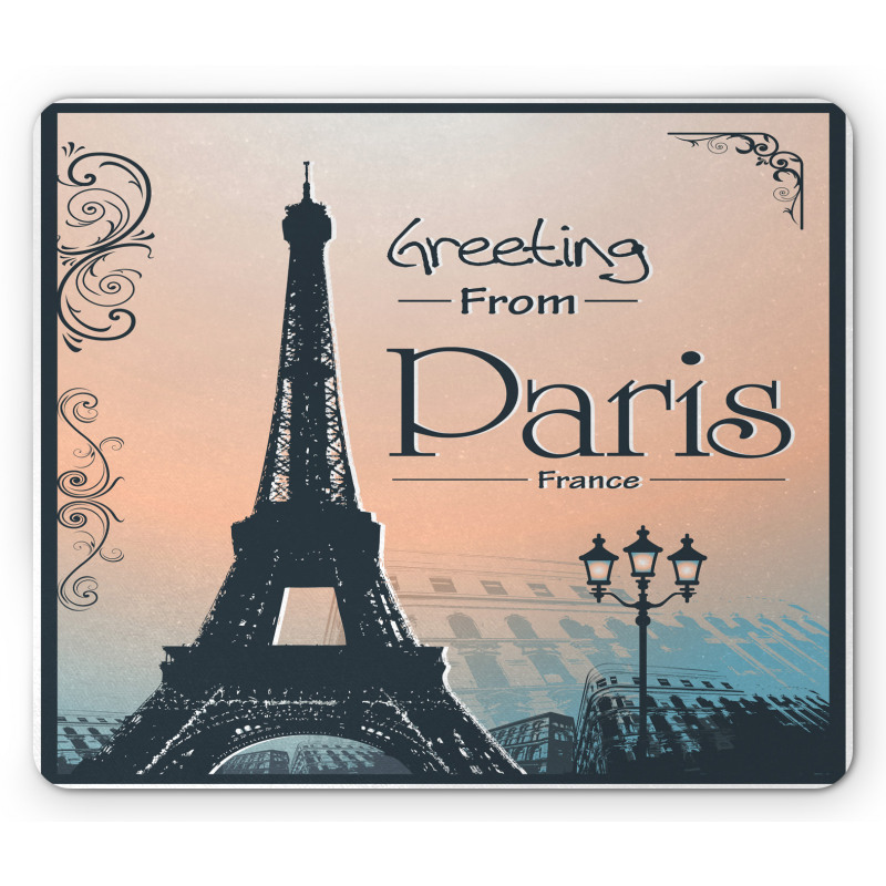 Greeting from Paris Mouse Pad