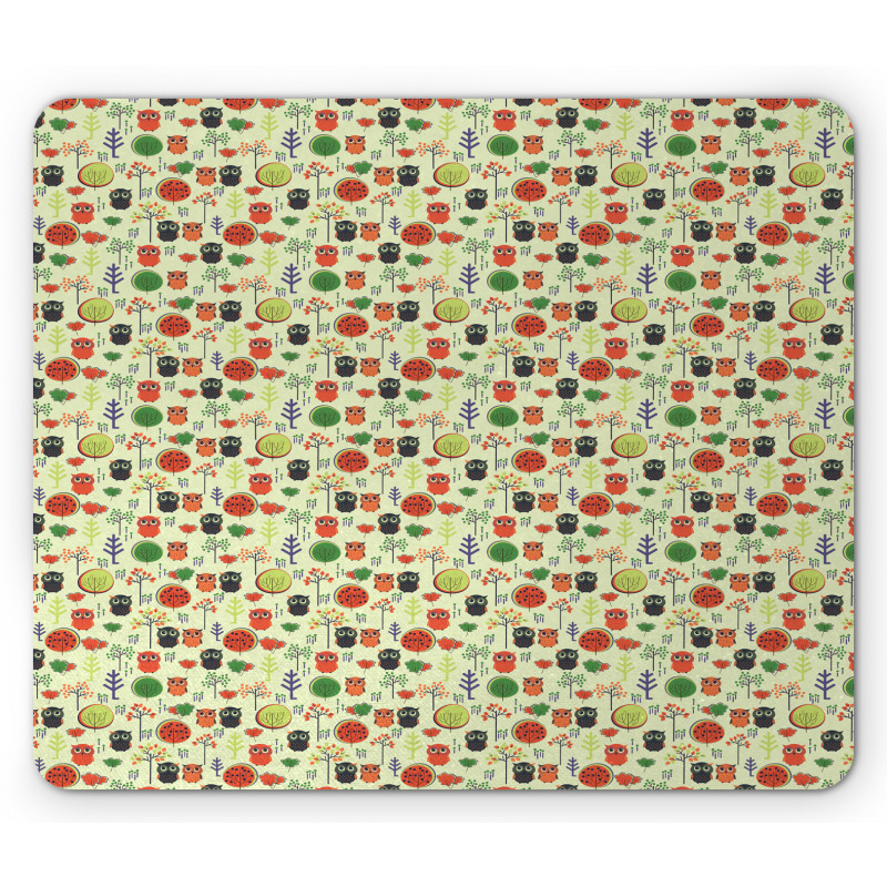 Birds Trees and Plants Mouse Pad