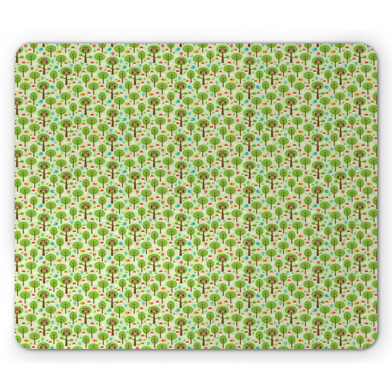 Spring Forest Scenery Mouse Pad