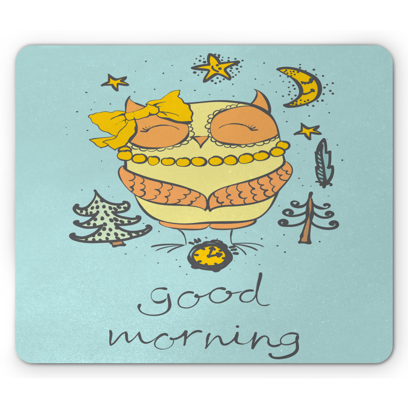 Morning Wake up Time Mouse Pad