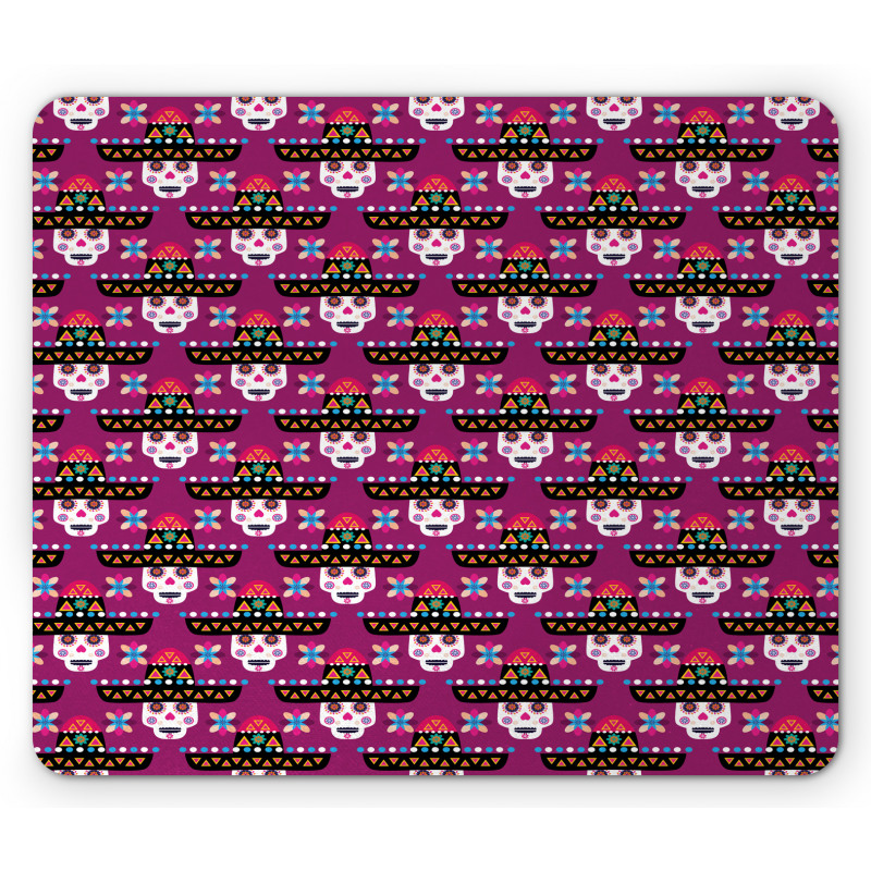 Mexican Ornate Skull Mouse Pad