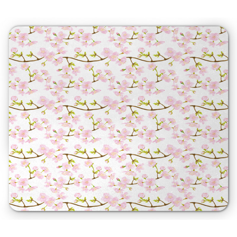 Japanese Blossoms Mouse Pad