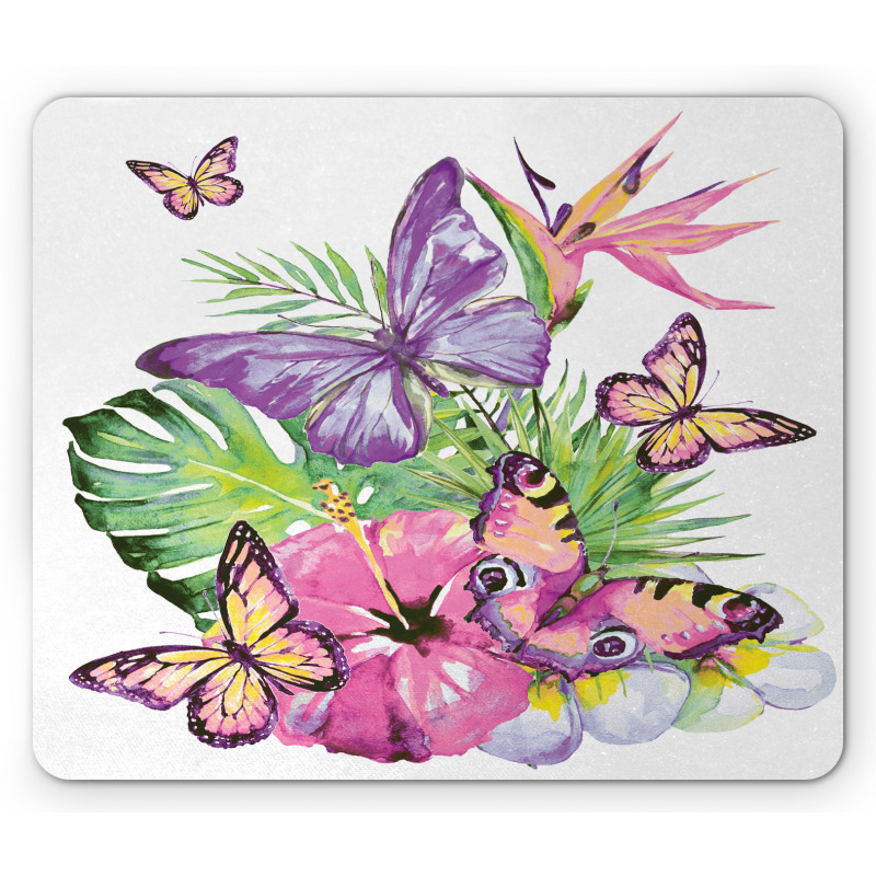 Tropic Butterflies Mouse Pad