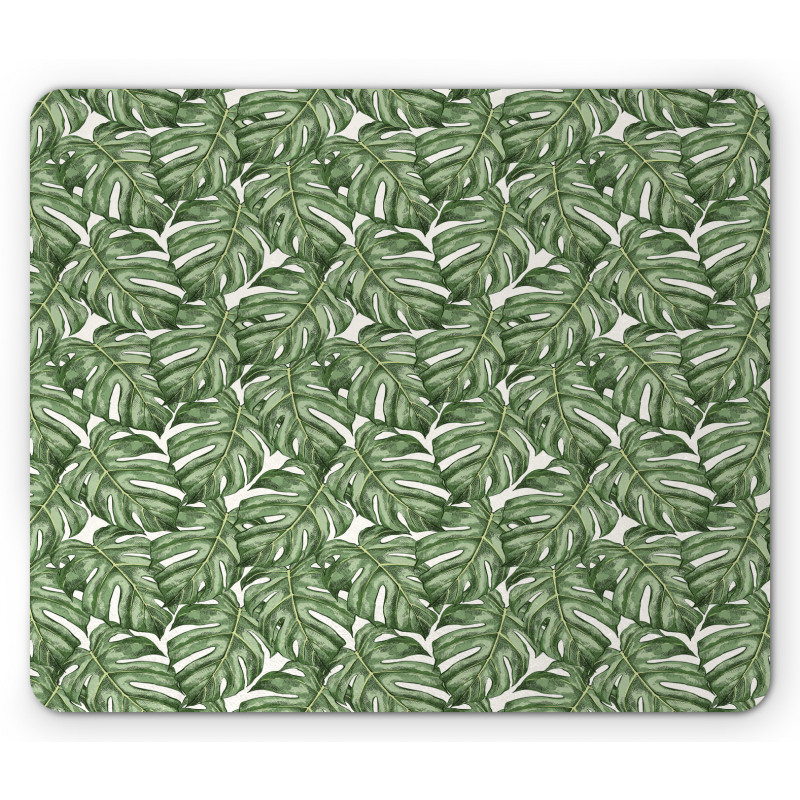 Graphical Monstera Mouse Pad