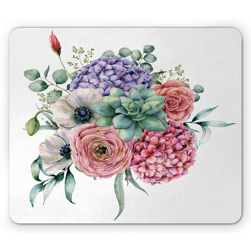 Hydrangeas Bouquet Mouse Pad