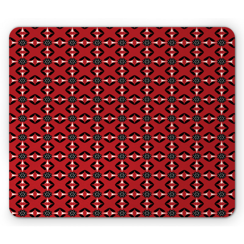 Warm Tone Floral Mouse Pad