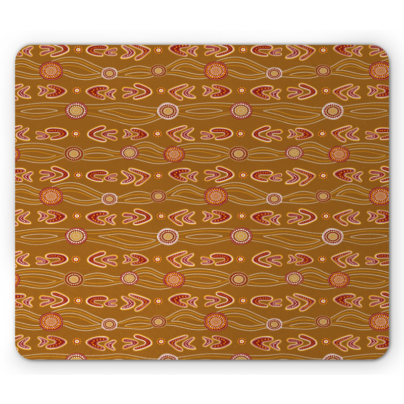 Dotted Waves Art Motifs Mouse Pad