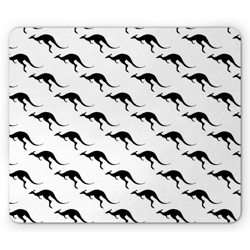 Monochromatic Kangaroo Mouse Pad