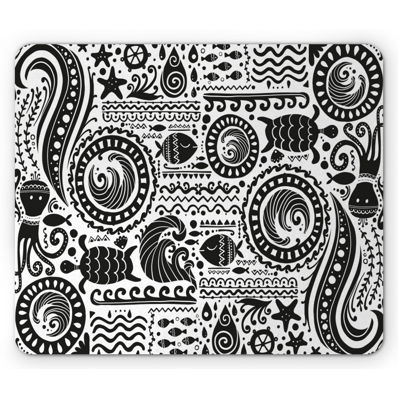 Jumble Marine Mouse Pad