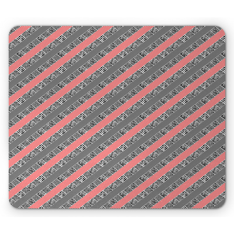 Modern Diagonal Stripes Mouse Pad