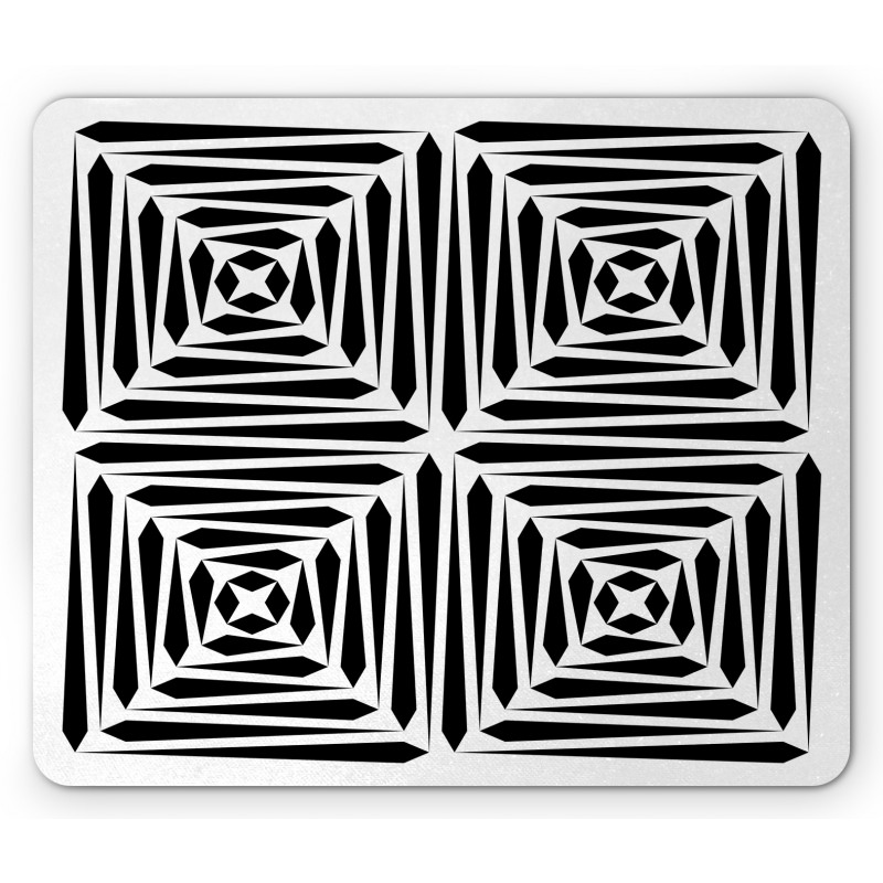 Monochromatic Stripes Art Mouse Pad