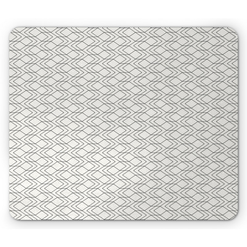 Modern Zigzags Pattern Mouse Pad