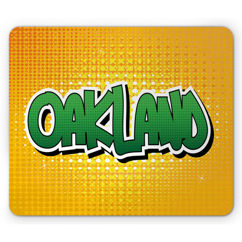 Comic Book Style Wording Mouse Pad