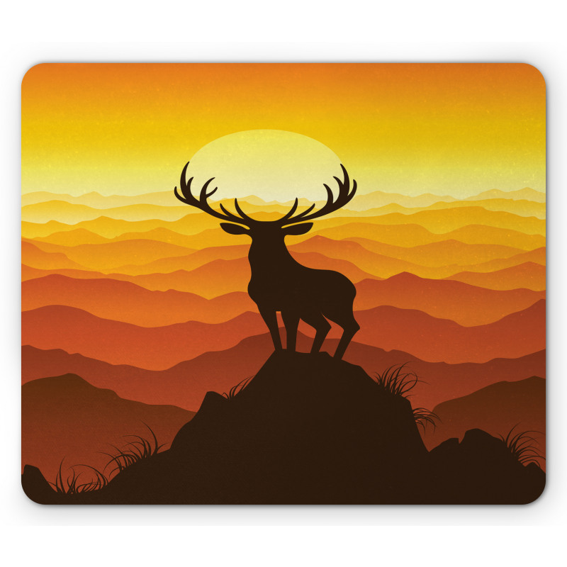 Wildlife Sunset Hill Mouse Pad