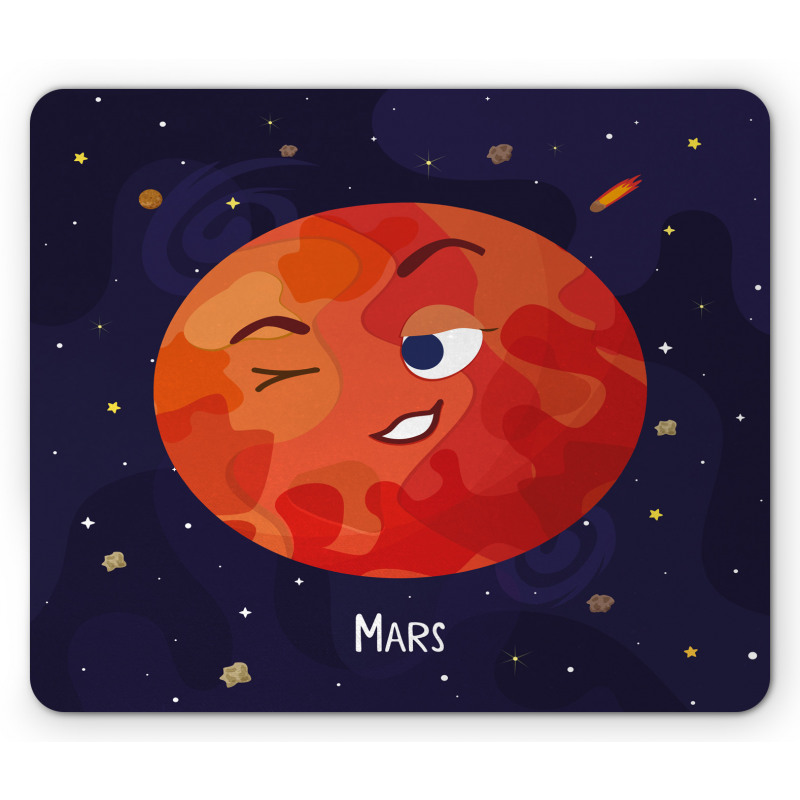 Mars Cartoon Character Mouse Pad