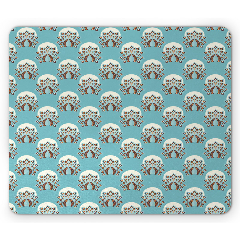 Bohemian Exotic Bird Motif Mouse Pad