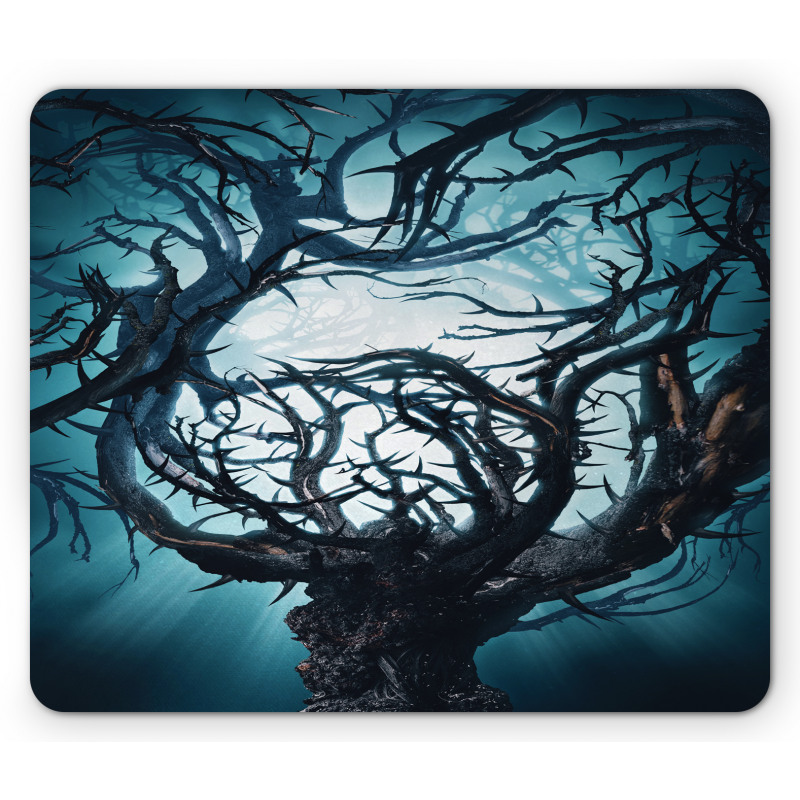 Night Big Mystic Tree Mouse Pad