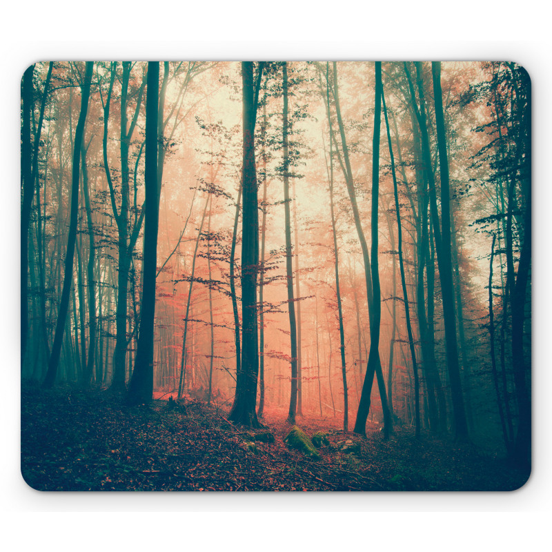 Autumn Forest Woodland Mouse Pad