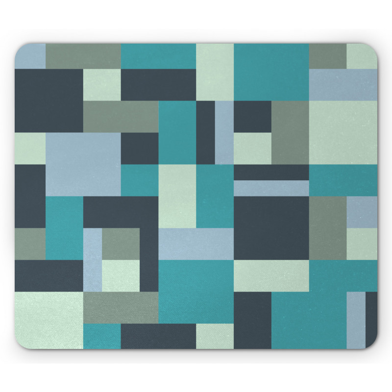 Modern Rectangular Shapes Mouse Pad