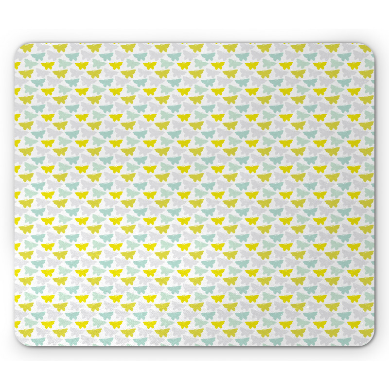 Spring Moths Silhouettes Mouse Pad