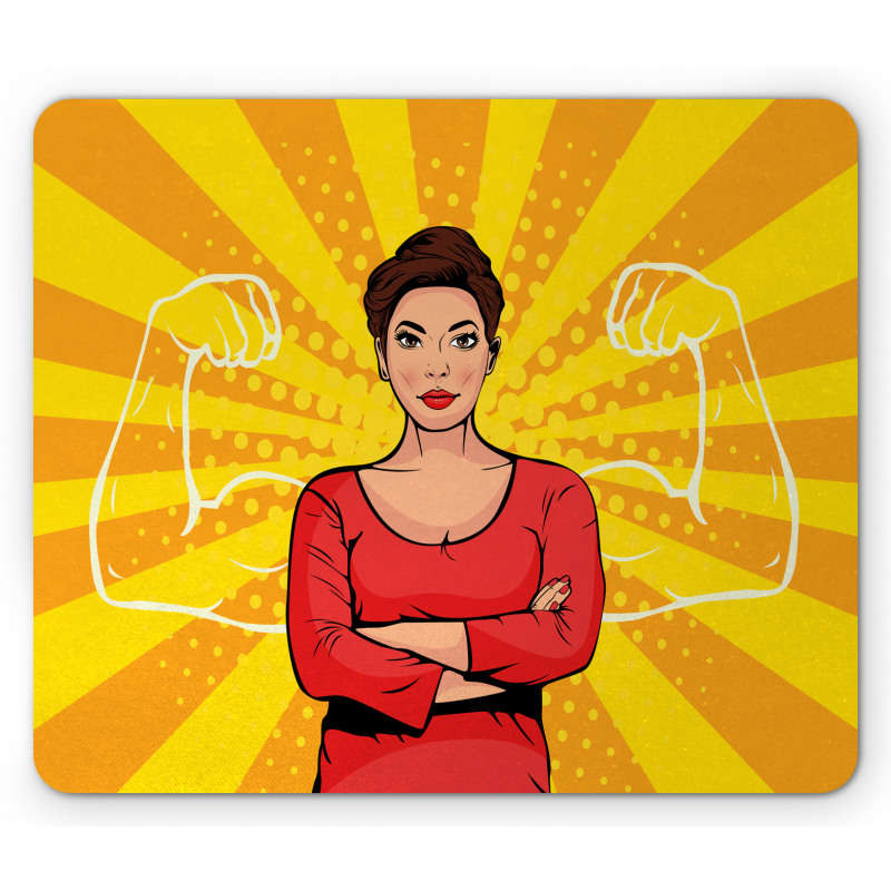 Strong Woman and Arms Mouse Pad