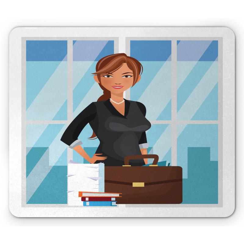 Businesswoman at Office Mouse Pad