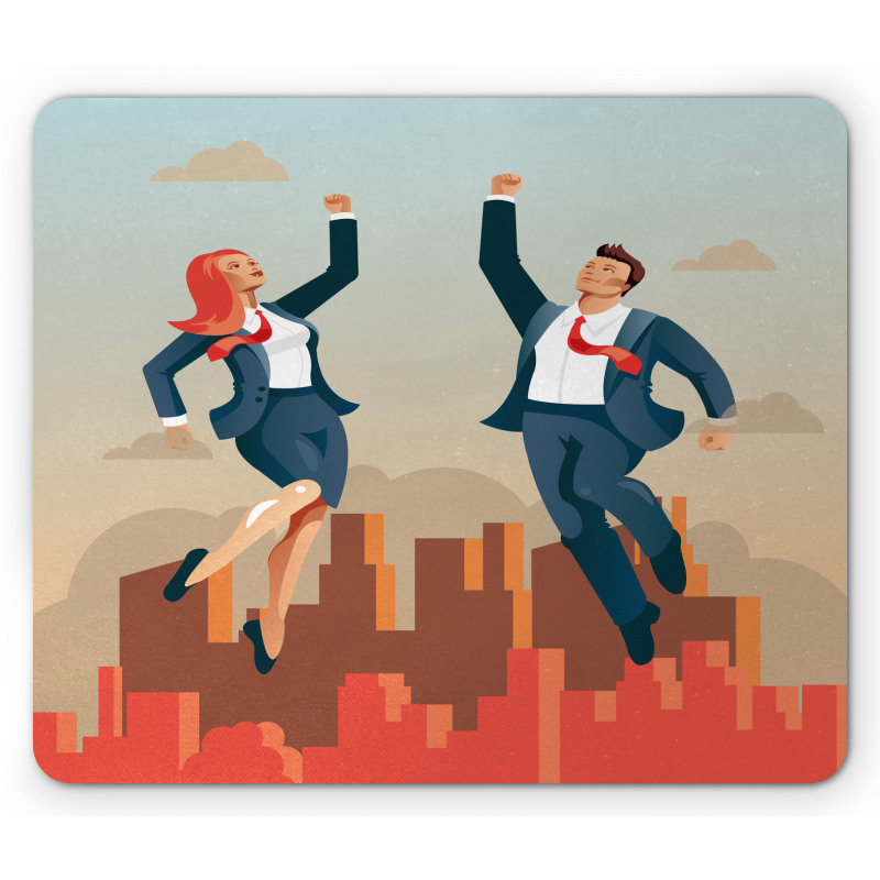 Formal Man and Woman City Mouse Pad