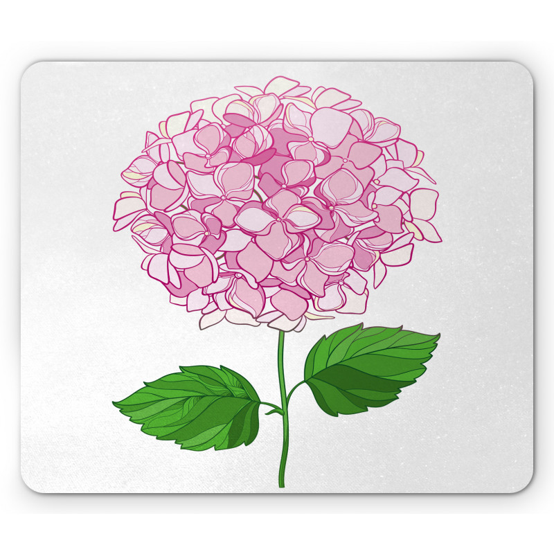 Hand Drawn Pink Petals Mouse Pad