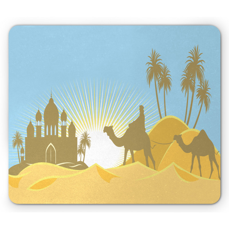 Trees and Camels on a Desert Mouse Pad