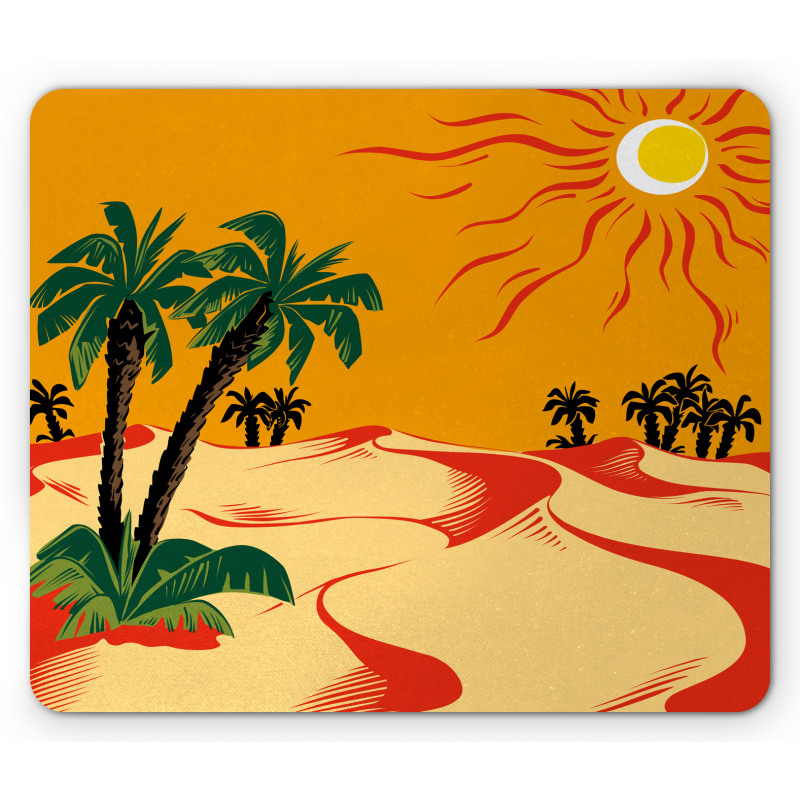 Wind Rippled Sand and Trees Mouse Pad