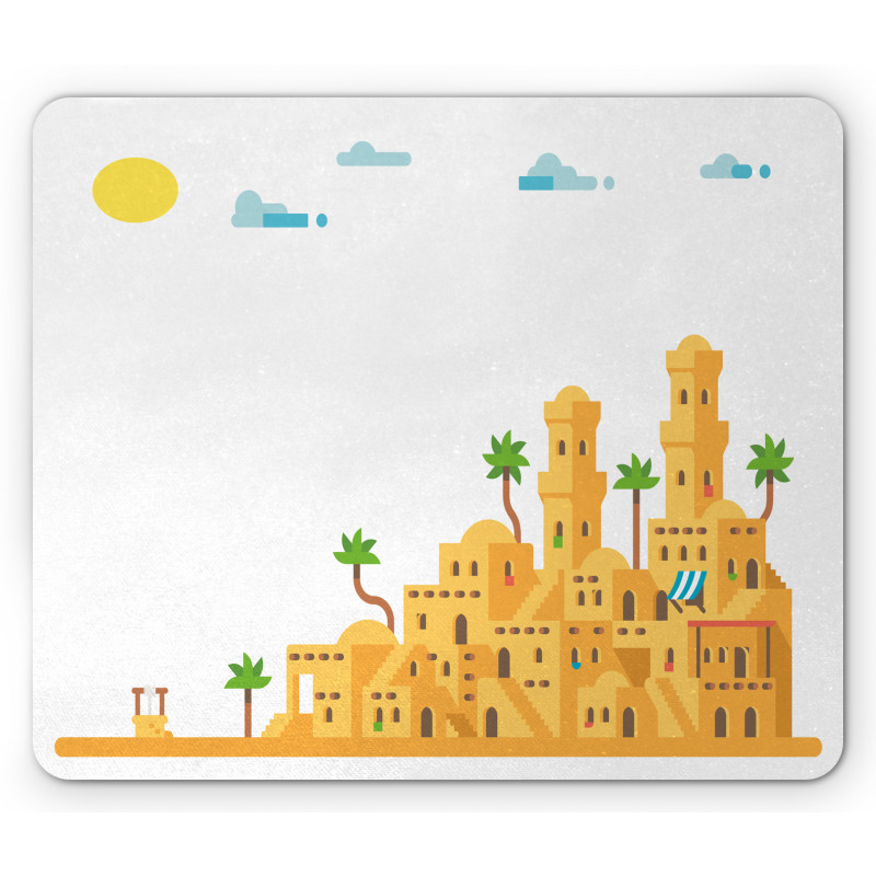 Mud Houses Hot Weather Mouse Pad