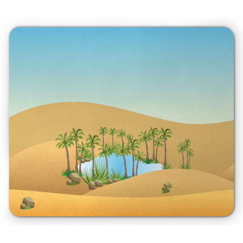 Sand Dunes Lake and Trees Mouse Pad