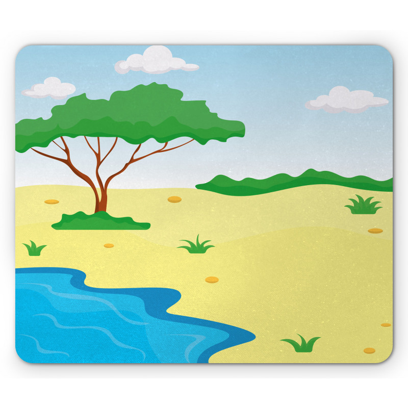 Cartoon Style Little Pond Mouse Pad