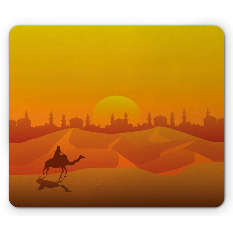 Dramatic Desert in Tangerine Mouse Pad