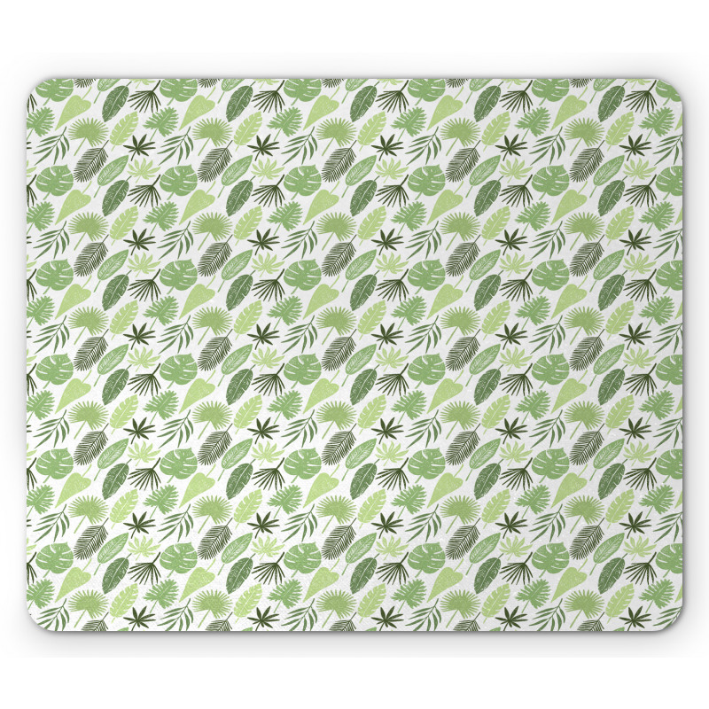 Hand Drawn Leaves Art Mouse Pad