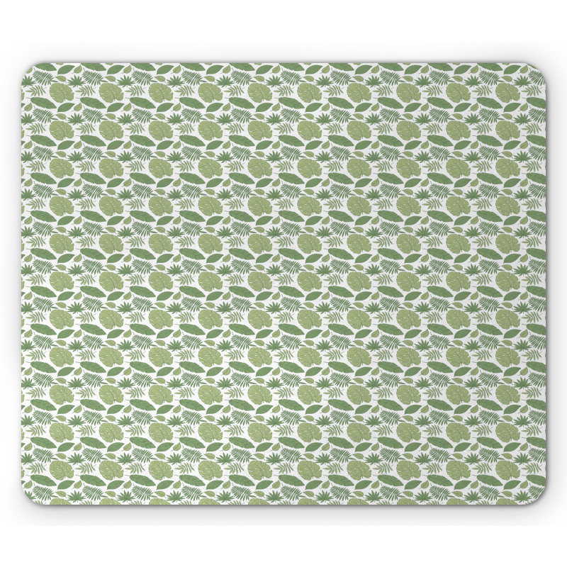 Jungle Leaves Botany Mouse Pad