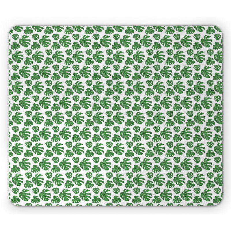 Detailed Drawn Leaves Mouse Pad