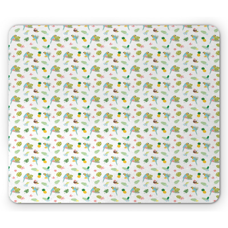 Cartoon Exotic Summer Mouse Pad