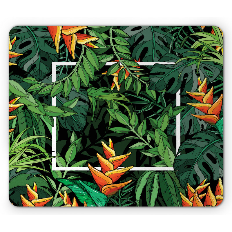 Modern Jungle Square Mouse Pad