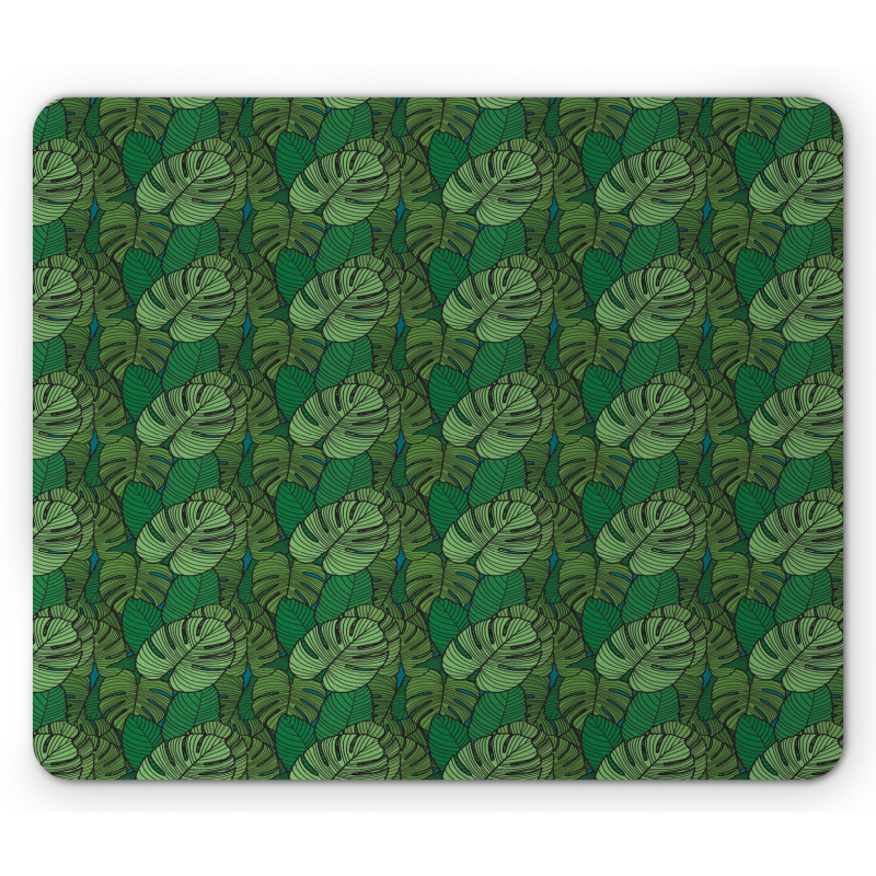 Dark Toned Monstera Mouse Pad