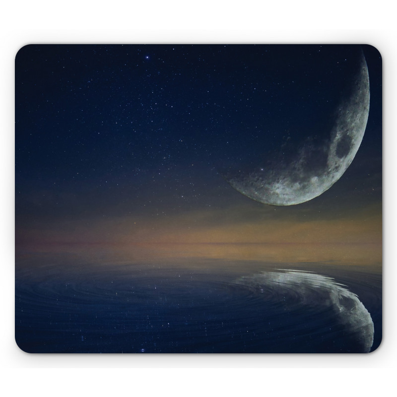 Moon Reflection on Water Mouse Pad