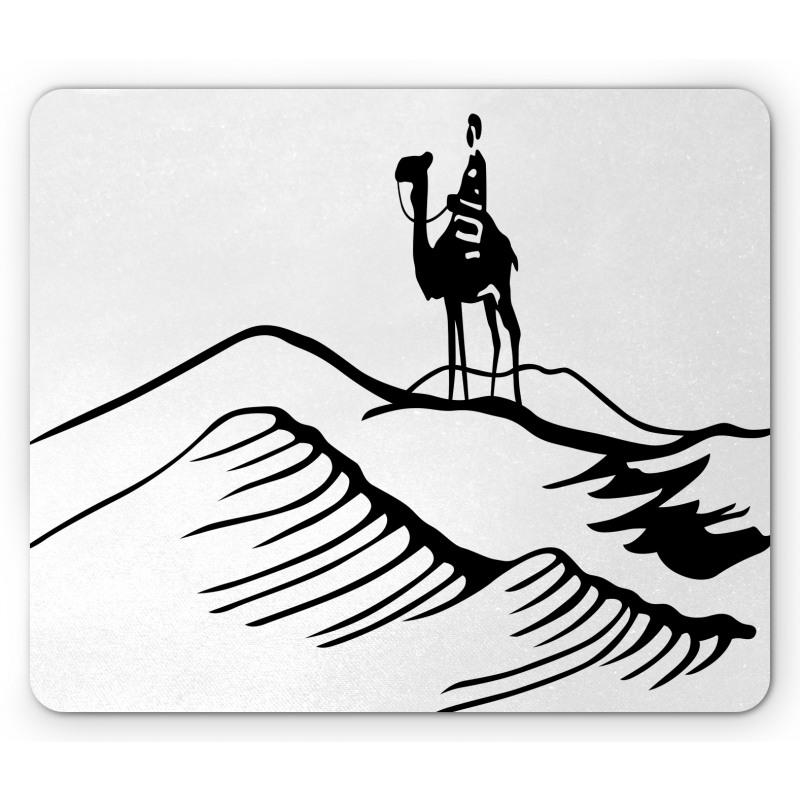 Monochromatic Man on Camel Mouse Pad