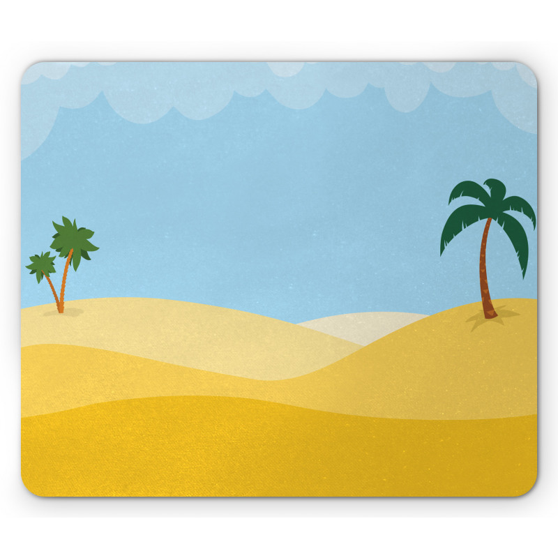 Tropical Palms on Desert Sky Mouse Pad