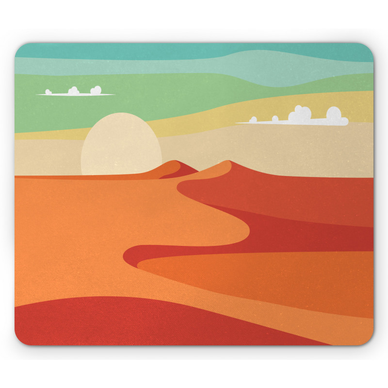 Abstract Desert and Sky Art Mouse Pad