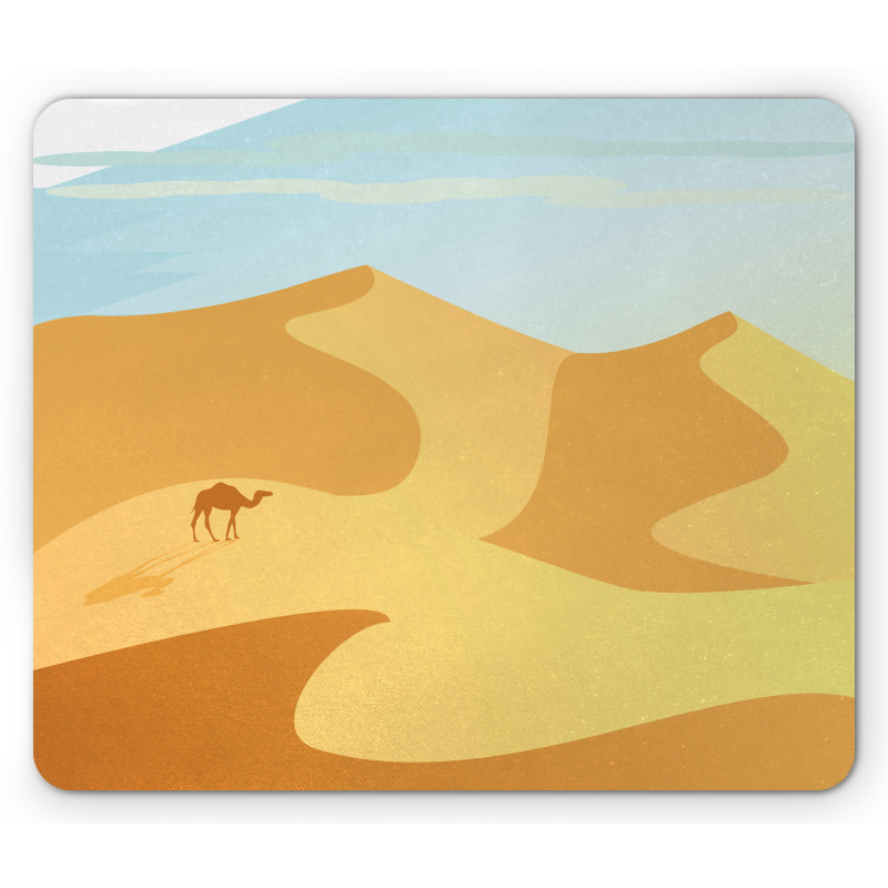 Little Camel on Desert Hills Mouse Pad